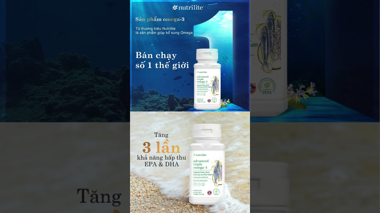 Tác dụng của omega nutrilite