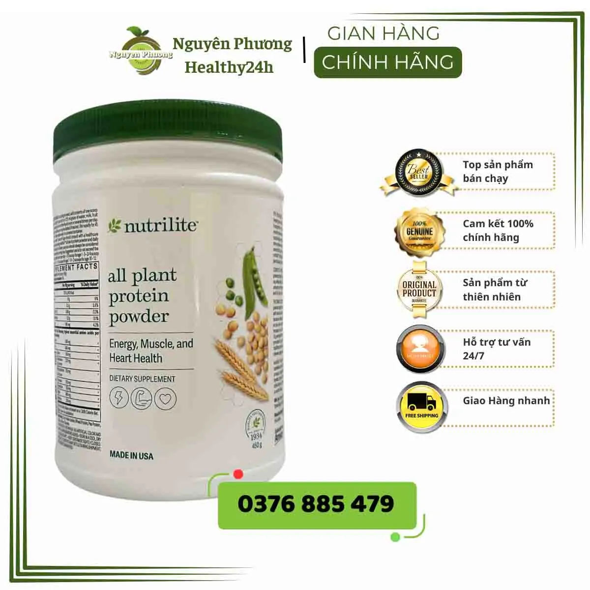 Protein Amway (Nutrilite) chính hãng - Nguyên Phương (Healthy24h)