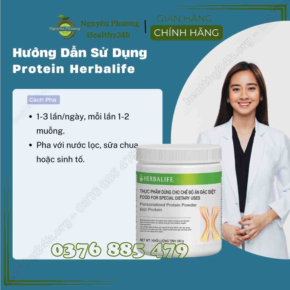 Hướng Dẫn Cách Dùng Bột Protein Herbalife Nguyên Phư