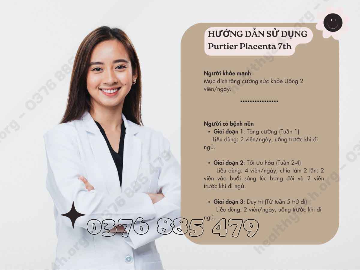 Hướng dẫn sử dụng purtier placenta - Nguyên Phương (