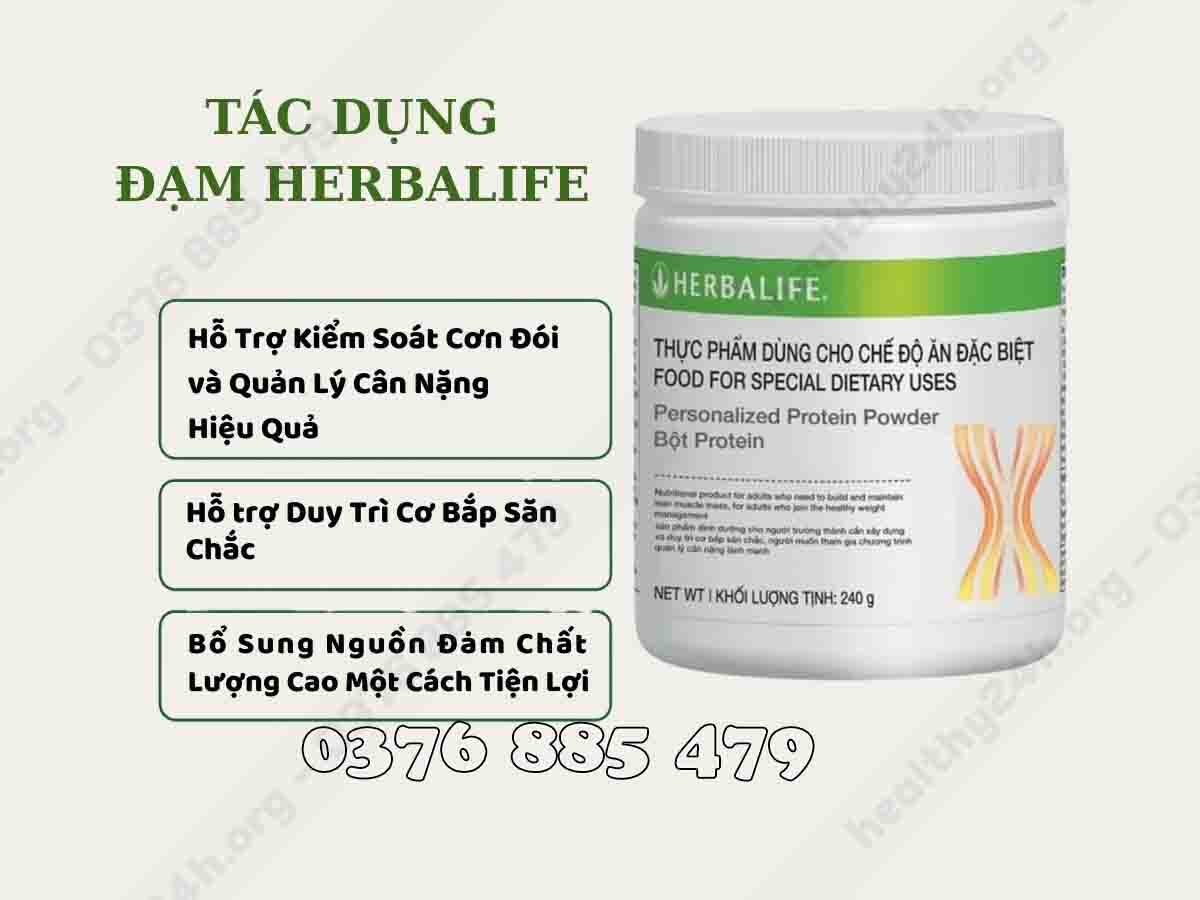 Tác Dụng Chính Của Đạm Herbalife - Nguyên Phương HeaLTHY24H