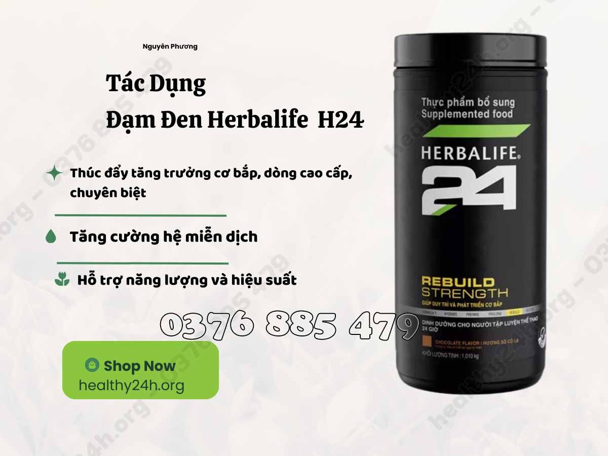 Tác Dụng Đạm Đen Herbalife 24 Rebuild Strength