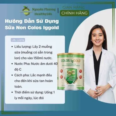 hướng dẫn sử dụng sữa non colos iggold - Nguyên Phư