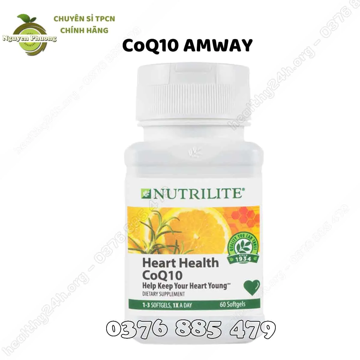 CoQ10 AMWAY chính hãng Nutrilite Heart Health CoQ10- Nguyên Phương