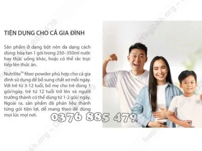Đối tượng sử dụng Xơ Amway (Nutrilite Fiber)- Nguyên Phương