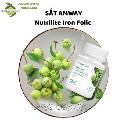 Sắt Amway Nutrilite Iron Folic CHÍNH HÃNG- Nguyên Phương
