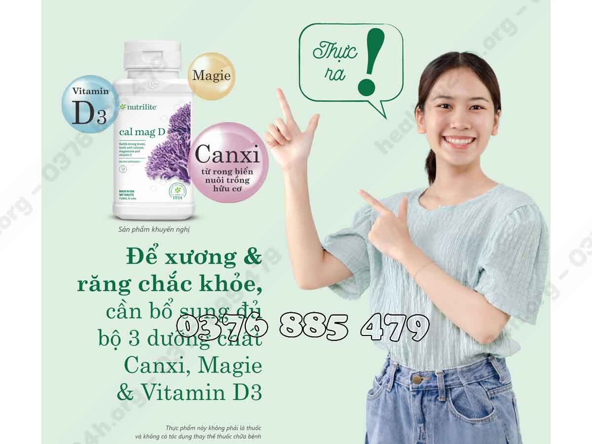 Tác dụng Canxi Amway (Nutrilite Cal Mag D Plus) - Nguyên Phương