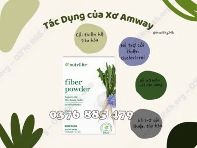 Tác dụng của Xơ Amway (Nutrilite Fiber) - Nguyên Phương