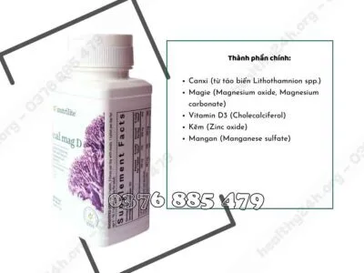 Thành phần của Canxi Amway - Nguyên Phương Healthy24h