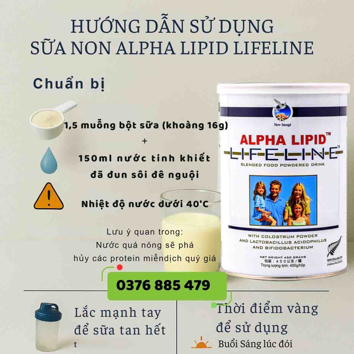 hướng dẫn sử dụng sữa alpha lipid hiệu quả - Nguy