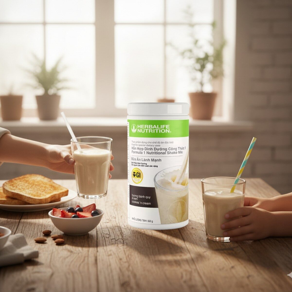 Thay thế bữa ăn bằng herbalife f1 Healthy24h