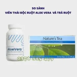 SO SÁNH VIÊN THẢI ĐỘC RUỘT ALOE VERA VÀ TRÀ RUỘT ng