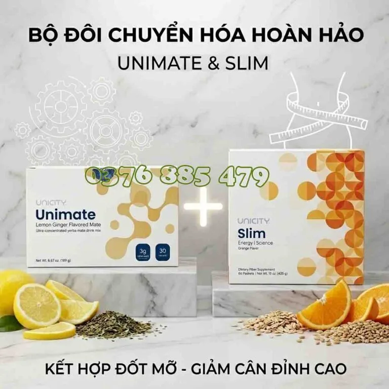 Kết Hợp Bộ Đôi Hỗ Trợ Giảm Cân : Trà Unimate Và