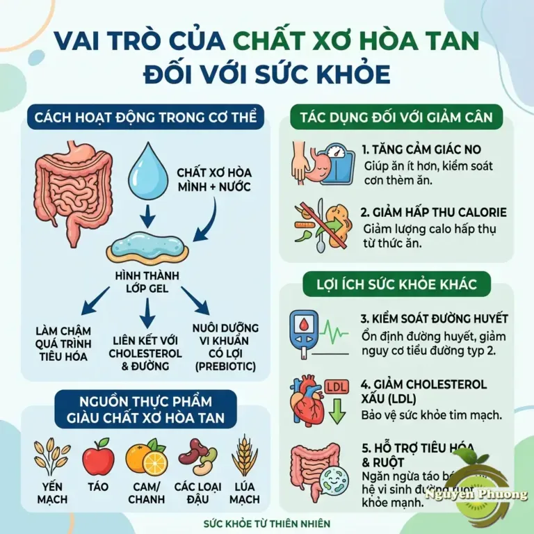 tác dụng của chất xơ hòa tan