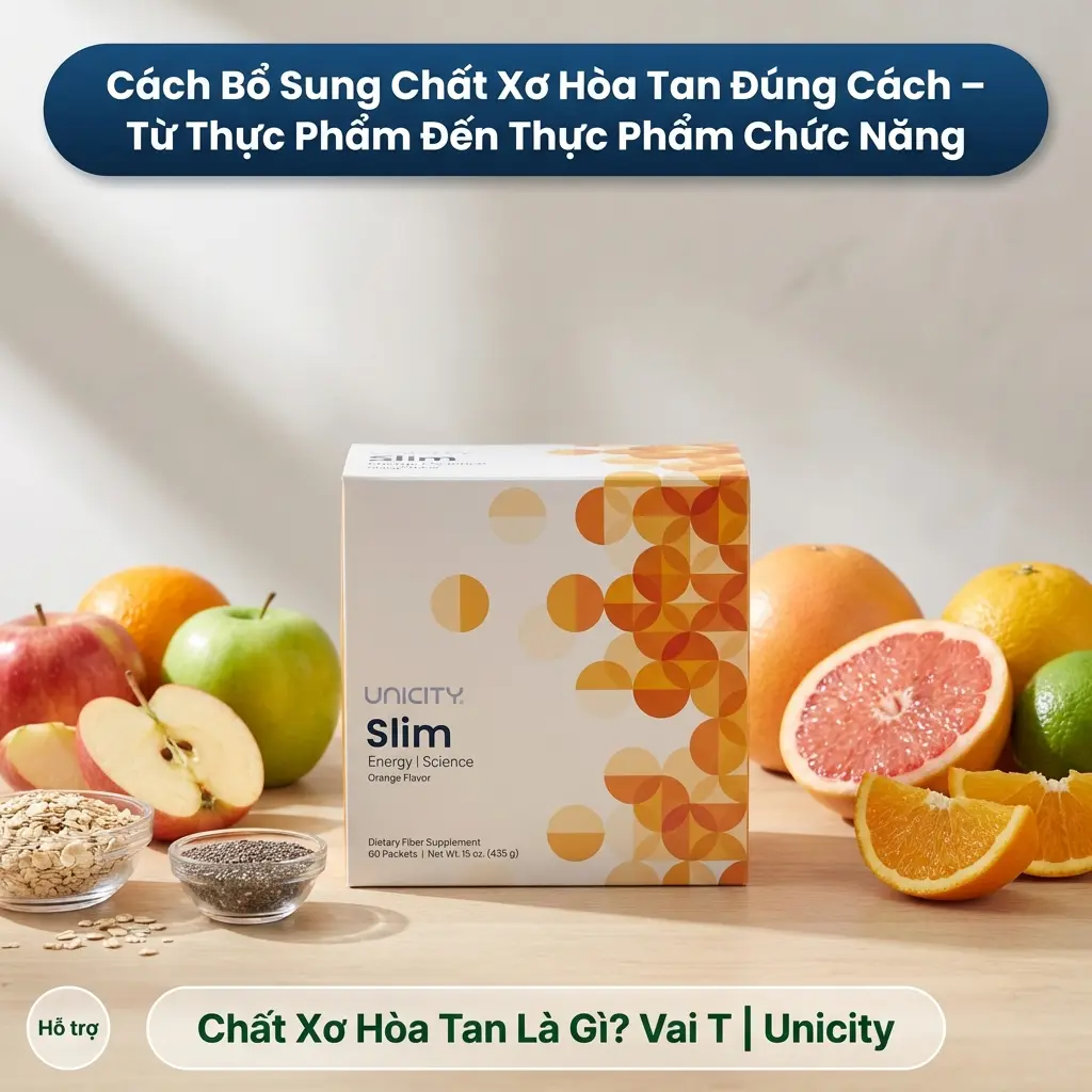 Cách Bổ Sung Chất Xơ Hòa Tan Đúng Cách – Từ Thực Phẩm Đến Thực Phẩm Chức Năng