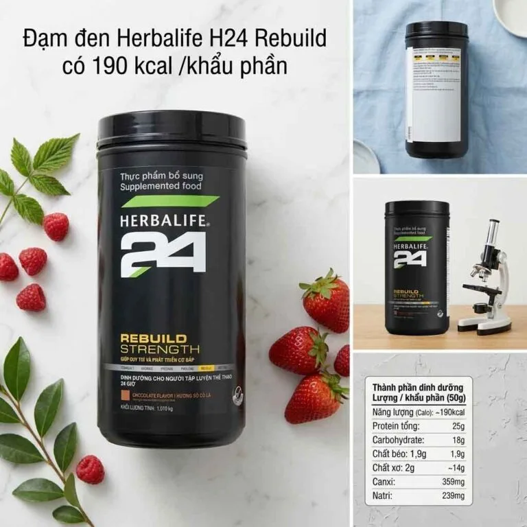 đạm đen h24 bao nhiêu calo