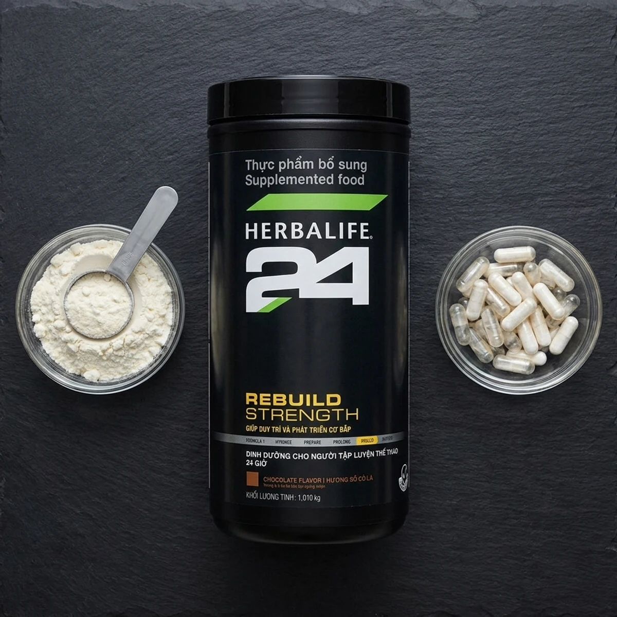 Đạm đen Herbalife H24 Rebuild Strength - thành phần protein chất lượng cao | Nguyên Phương Healthy24h