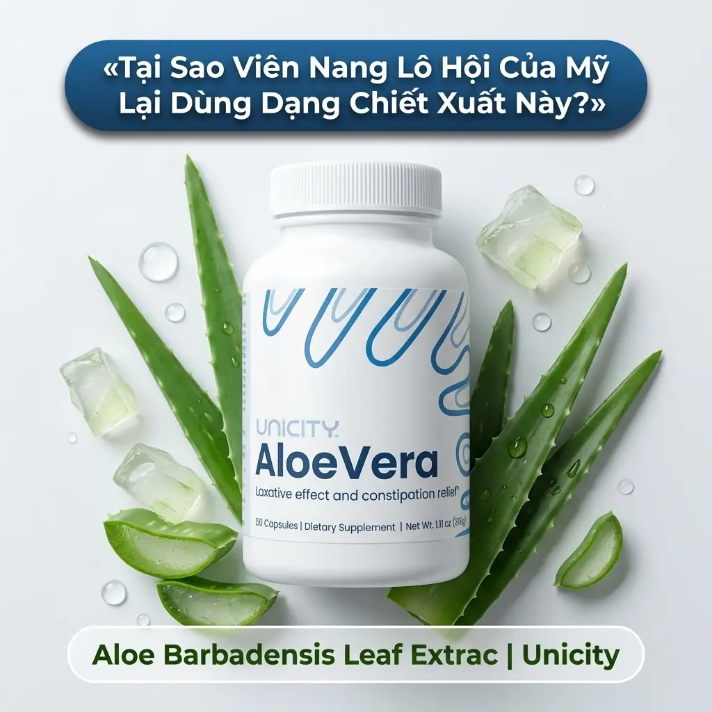 Tại Sao Viên Nang Lô Hội Của Mỹ Lại Dùng Dạng Chiết Xuất Này?