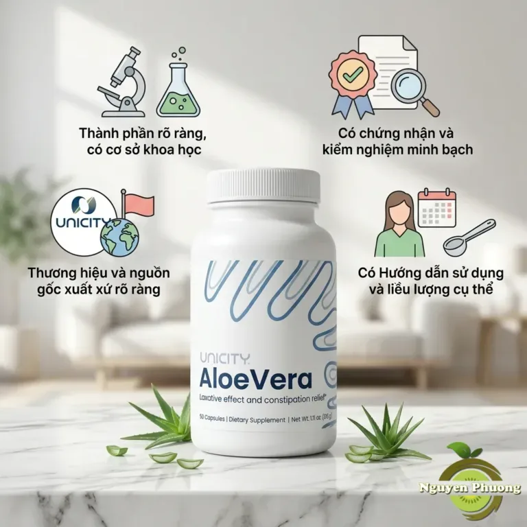 tiêu chí chọn lựa viên thải độc ruột unicity