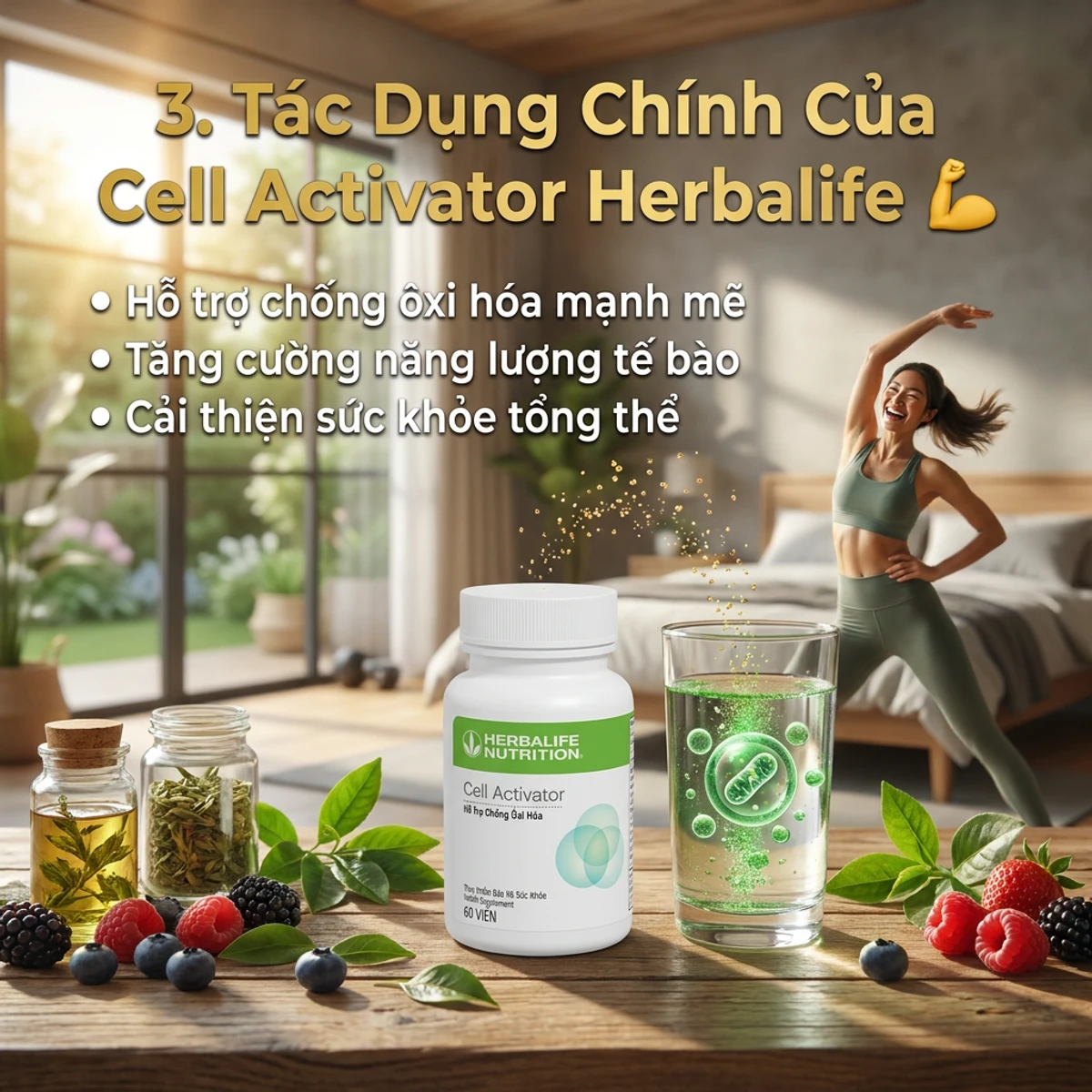 Tác dụng Cell Activator Herbalife - phụ nữ Việt Nam năng động khỏe mạnh | nguyenphuonghealthy24h