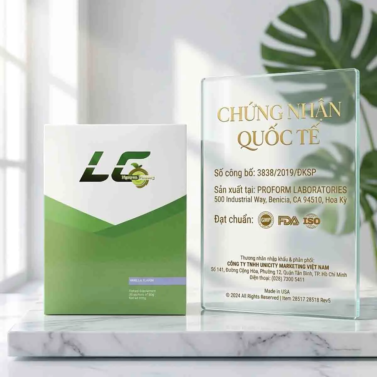 giay chung nhan LC unicity
