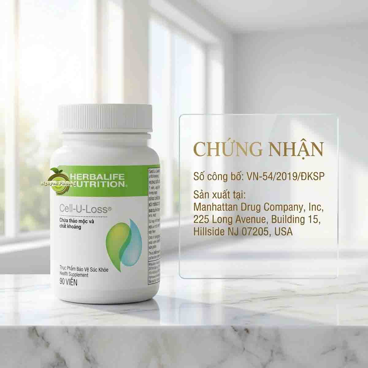 giay chung nhan cell u loss herbalife