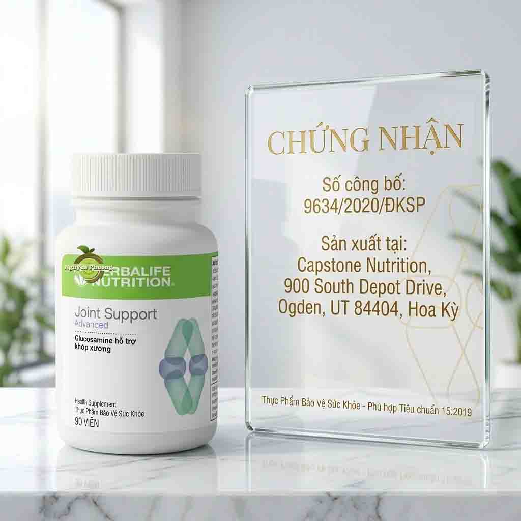giấy chứng nhận của joint herbalife