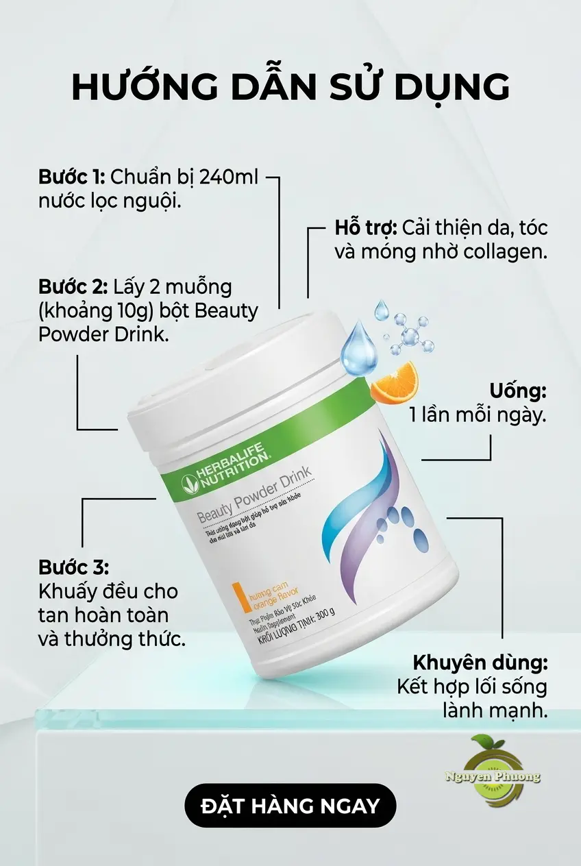 hướng dẫn sử dụng collagen herbalife
