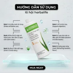 hướng dẫn sử dụng lô hội herbalife - cách pha và uống nha đam Herbalife đúng cách buổi sáng | nguyenphuonghealthy24h