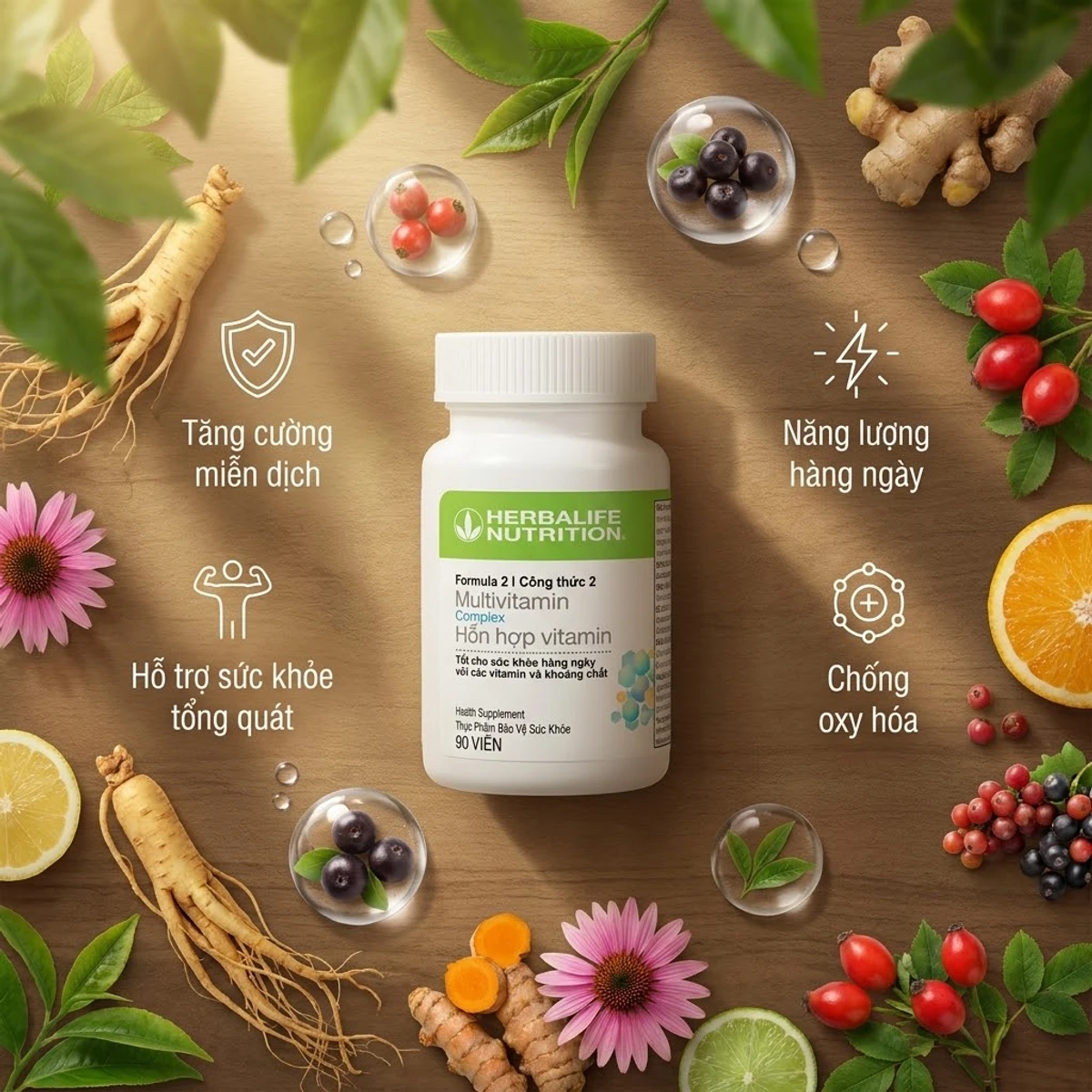 Tác dụng Multivitamin Herbalife - phụ nữ Việt Nam năng động khỏe mạnh | nguyenphuonghealthy24h