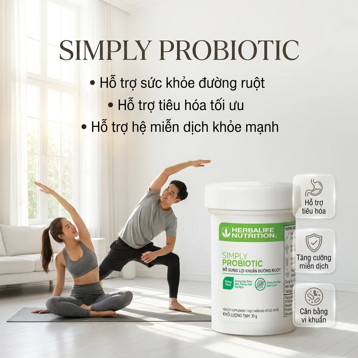 Đối tượng sử dụng Simply Probiotic Herbalife - người Việt Nam năng động mọi lứa tuổi | nguyenphuonghealthy24h