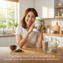 Tác dụng sữa Herbalife F1 - phụ nữ Việt Nam năng động khỏe mạnh | nguyenphuonghealthy24h