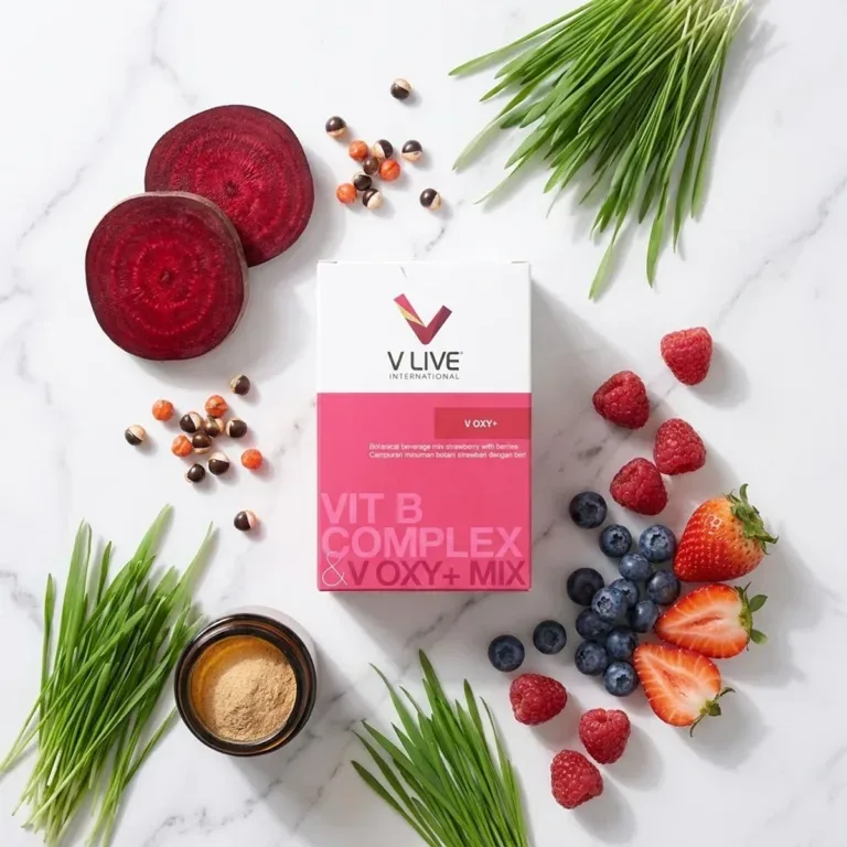 V-Oxy+ VLive - Thành phần tự nhiên CoQ10 củ dền đỏ berries guarana | nguyenphuonghealthy24h