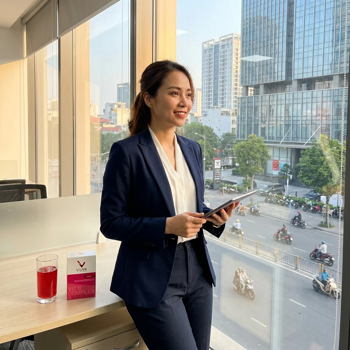 Người phụ nữ văn phòng Việt Nam tràn đầy năng lượng - đối tượng cần hỗ trợ tim mạch | nguyenphuonghealthy24h