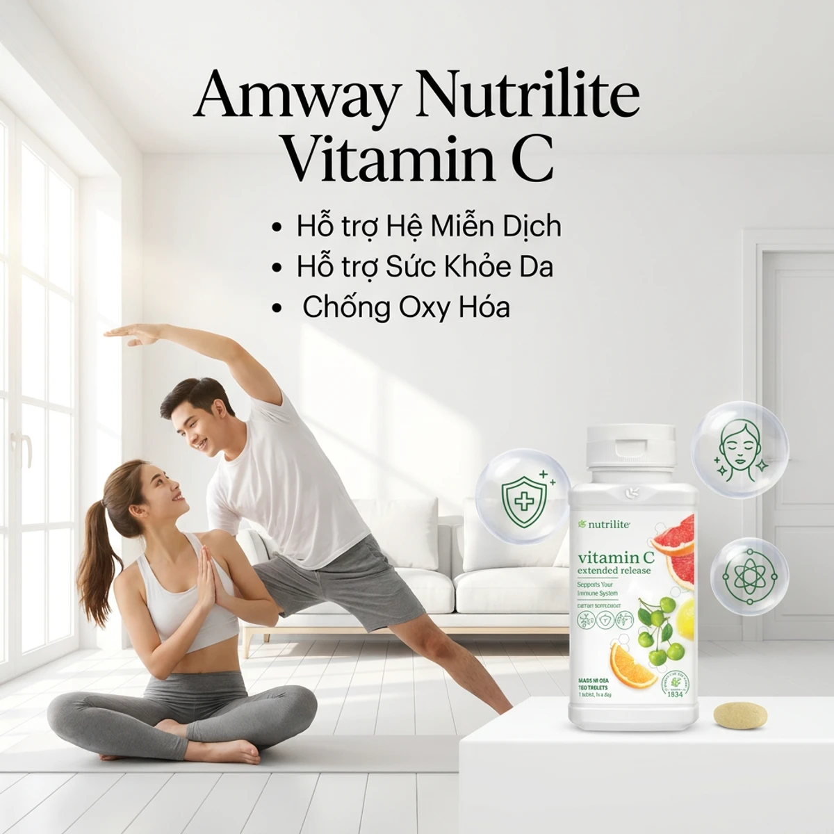 Đối tượng sử dụng Vitamin C Amway - người Việt Nam mọi lứa tuổi khỏe mạnh năng động
