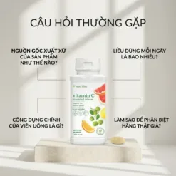 Câu hỏi thường gặp về Vitamin C Amway - hình ảnh sản phẩm cận cảnh bokeh