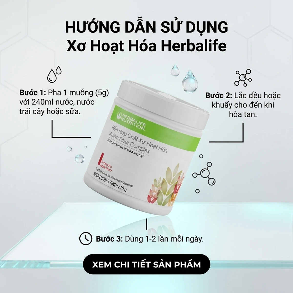 Hướng dẫn sử dụng Xơ Hoạt Hóa Herbalife - cách uống đúng cách | nguyenphuonghealthy24h