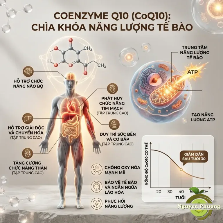 CoQ10 Là Gì Tác Dụng Với Tim Mạch Và Năng Lượng