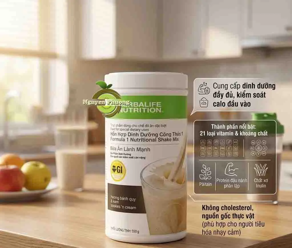 TÁC DỤNG SỮA F1 BỘ 4 GIẢM MỠ TĂNG CƠ HERBALIFE