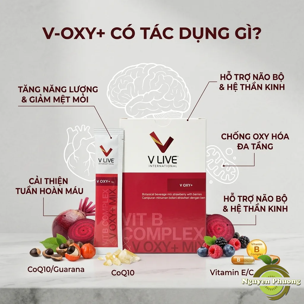 v oxy có tác dụng gì