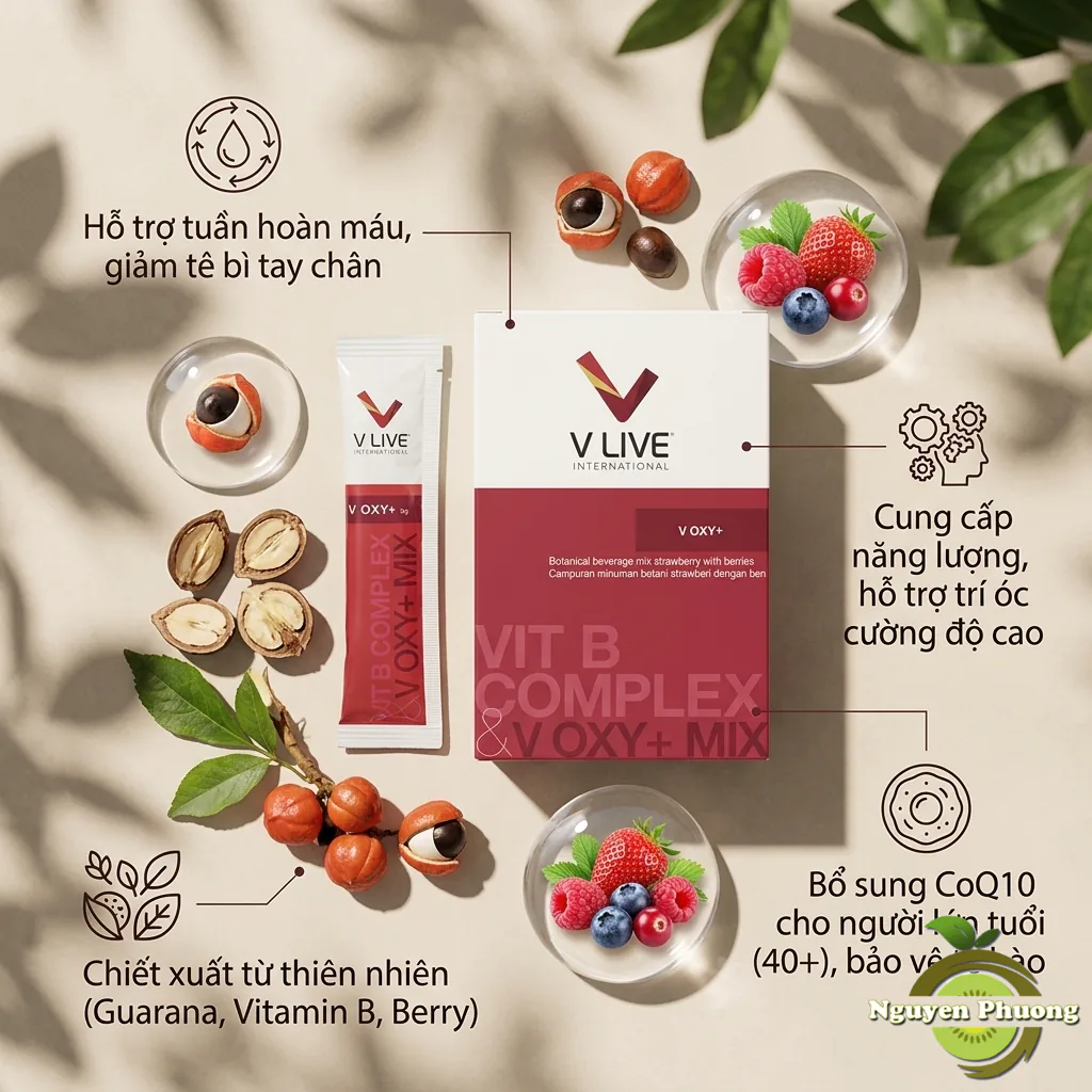 v oxy có tác dụng gì