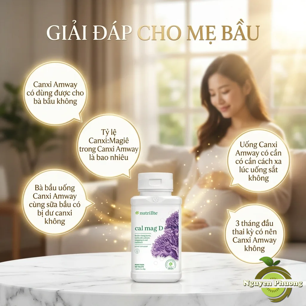 Câu Hỏi Thường Gặp về canxi amway cho bà bầu
