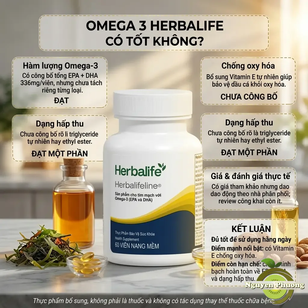 omega herbalife tốt cho sức khỏe tim mạch