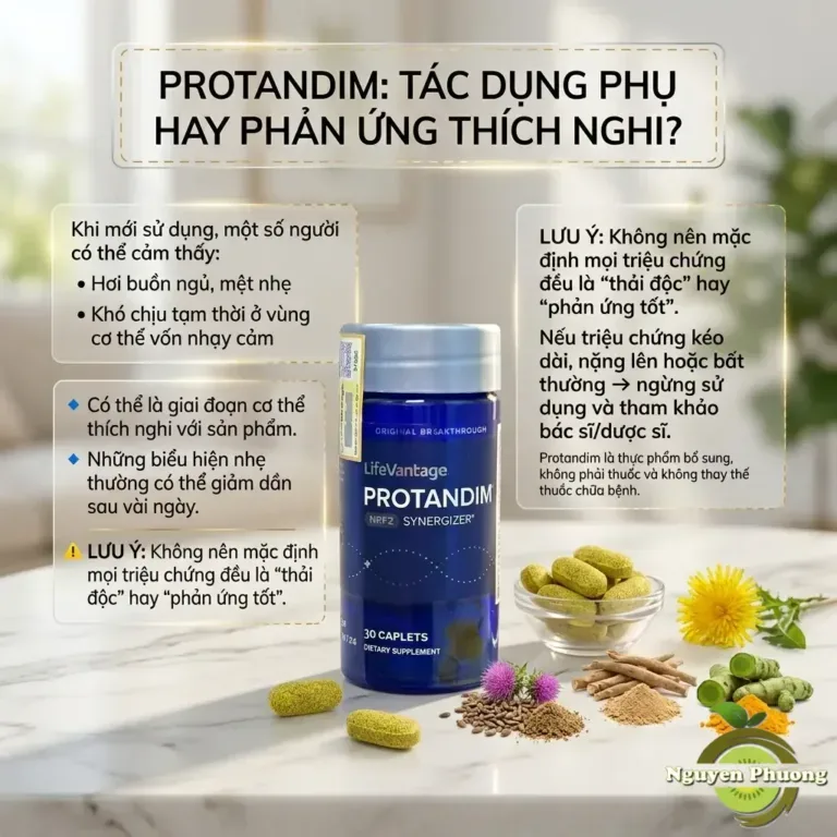 tác dụng phụ của protandim