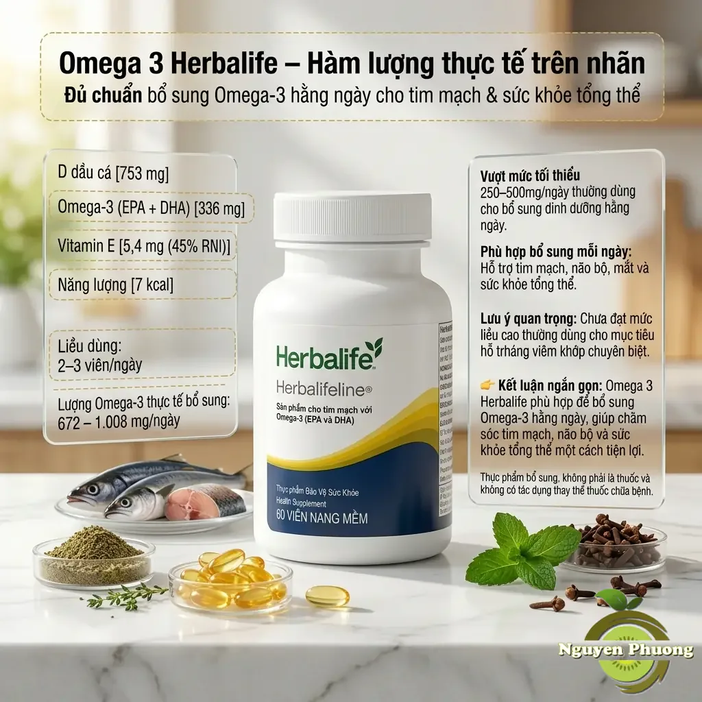 thông tin thành phần omega herbalife