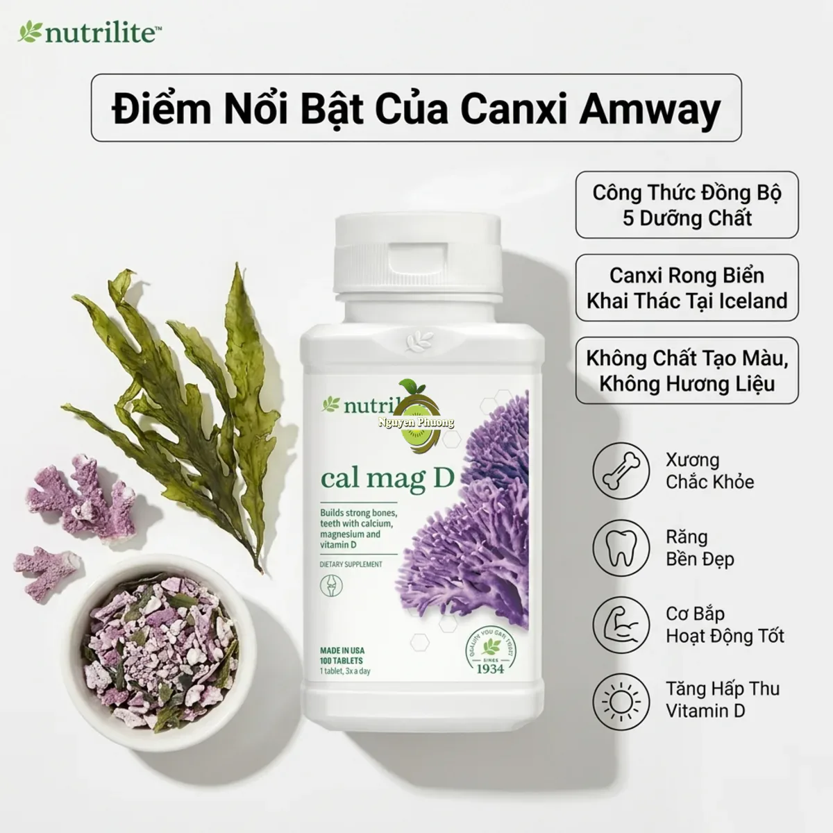 Điểm nổi bật của Canxi Amway so với các loại khác