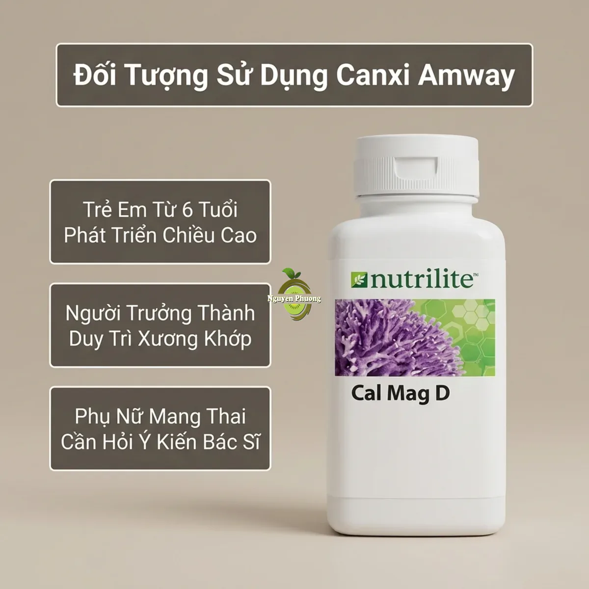 Những đối tượng nên sử dụng Canxi Amway