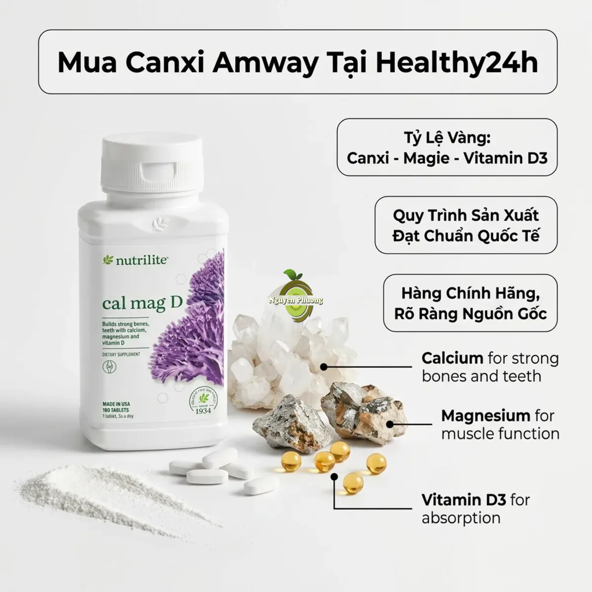 Vì sao nên chọn mua Canxi Amway tại Healthy24h