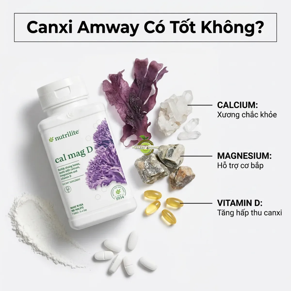 Canxi Amway Nutrilite Cal Mag D có tốt không - đánh giá chi tiết