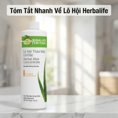 Tóm tắt thông tin sản phẩm Lô hội Herbalife thảo mộc cô đặc chính hãng
